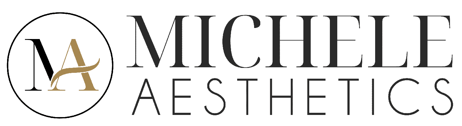 Michele Aesthetics logo with MA emblem and full brand name.